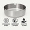 REGENT ASHTRAY ROUND STAINLESS STEEL, 100MM DIA