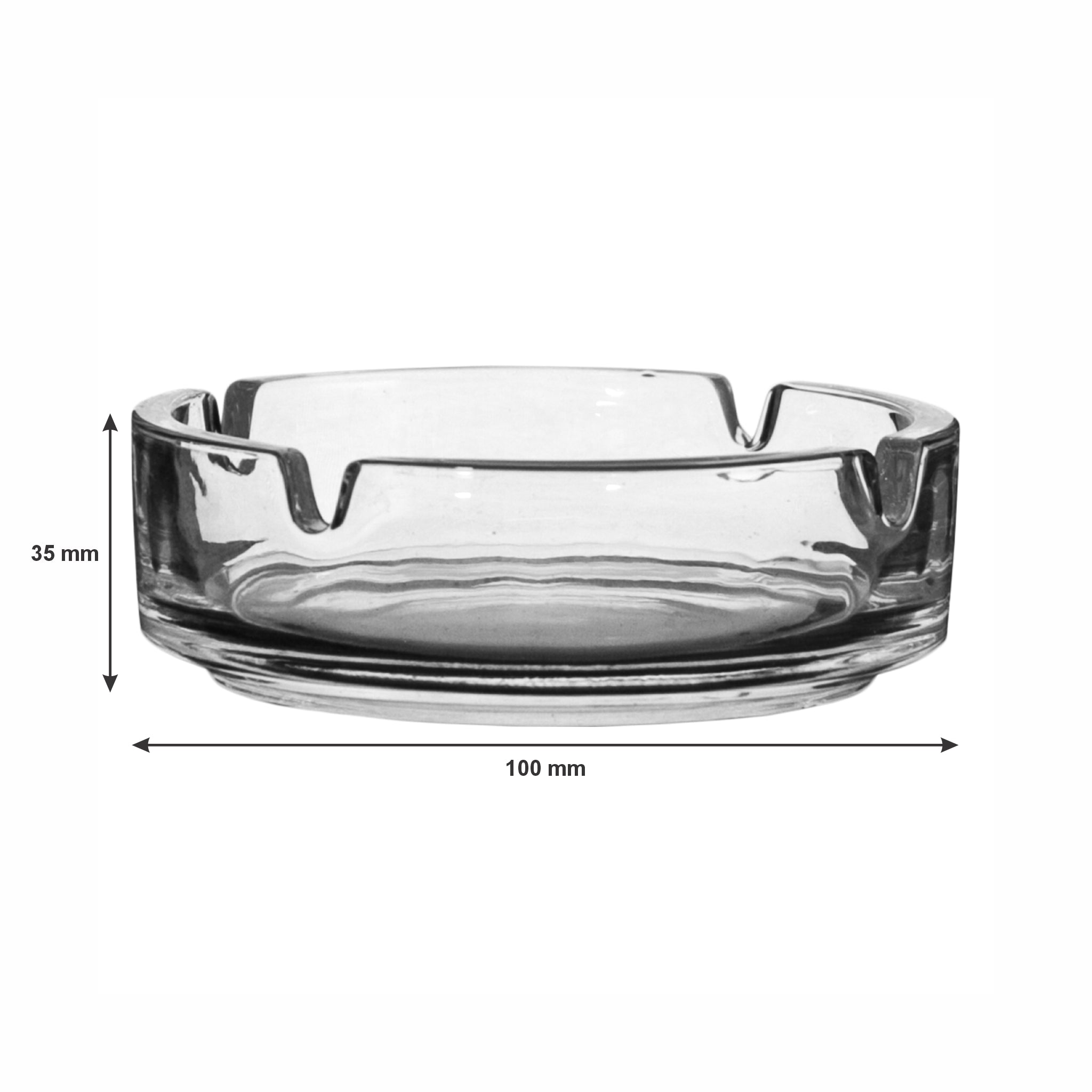 REGENT ASHTRAY CLUB ROUND GLASS STACKABLE - CATERING, 100MM DIA