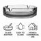 REGENT ASHTRAY CLUB ROUND GLASS STACKABLE - CATERING, 100MM DIA
