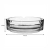 REGENT ASHTRAY CLUB ROUND GLASS STACKABLE 4PK, 100MM DIA