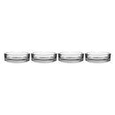 REGENT ASHTRAY CLUB ROUND GLASS STACKABLE 4 PACK, (100MM DIAX35MM)