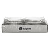 REGENT ASHTRAY CLUB ROUND GLASS STACKABLE 4PK, 100MM DIA