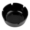REGENT ASHTRAYS BLACK MELAMINE 4PK, 100MM DIA