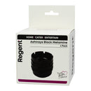 REGENT ASHTRAYS BLACK MELAMINE 4PK, 100MM DIA