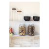 REGENT GLASS JAR WITH CAT PRINT AND WHITE LID, 3L