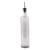 REGENT ROUND OLIVE OIL & BALSAMIC BOTTLES PRINTED, WITH POURERS EA, 500ML (335X60MM DIA)