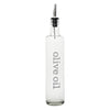 REGENT ROUND PRINTED OLIVE OIL & BALSAMIC BOTTLES WITH POURERS EA, 500ML