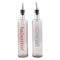 REGENT ROUND OLIVE OIL & BALSAMIC BOTTLES PRINTED, WITH POURERS EA, 500ML (335X60MM DIA)