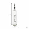 REGENT ROUND PRINTED OLIVE OIL & BALSAMIC BOTTLES WITH POURERS EA, 500ML