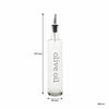 REGENT ROUND OLIVE OIL & BALSAMIC BOTTLES PRINTED, WITH POURERS EA, 500ML (335X60MM DIA)