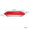 MARINEX RECTANGULAR ROASTER WITH RED PLASTIC LID, 2.9L