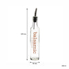 REGENT ROUND PRINTED OLIVE OIL & BALSAMIC VINEGAR BOTTLES WITH POURERS EA, 250ML