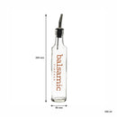 REGENT ROUND OLIVE OIL & BALSAMIC VINEGAR BOTTLES WITH POURERS PRINTED EA, 250ML (285X50MM DIA)