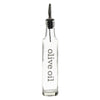 REGENT ROUND PRINTED OLIVE OIL & BALSAMIC VINEGAR BOTTLES WITH POURERS EA, 250ML
