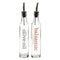 REGENT ROUND OLIVE OIL & BALSAMIC VINEGAR BOTTLES WITH POURERS PRINTED EA, 250ML (285X50MM DIA)