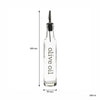 REGENT ROUND OLIVE OIL & BALSAMIC VINEGAR BOTTLES WITH POURERS PRINTED EA, 250ML (285X50MM DIA)