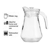 REGENT GLASS WATER JUG WITH CLEAR LID, 1.3L [CATERING]
