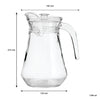 REGENT GLASS WATER JUG WITH CLEAR LID, 1.3L [CATERING]
