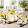 REGENT GLASS WATER JUG WITH CLEAR LID, 1.6L [CATERING]