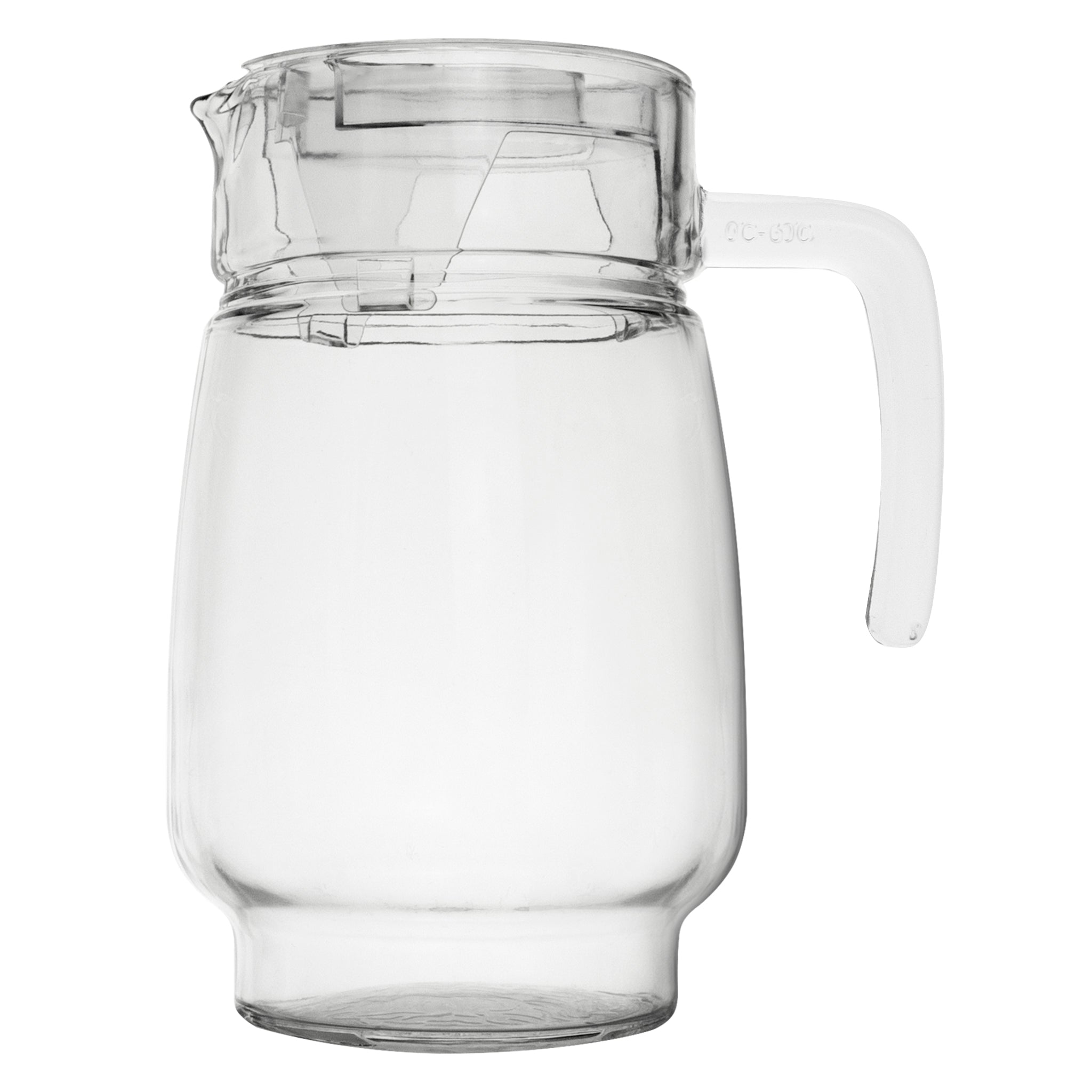 REGENT GLASS WATER JUG WITH CLEAR LID, 1.6L [CATERING]