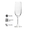 REGENT STEMMED CHAMPAGNE FLUTE 4PK, 215ML
