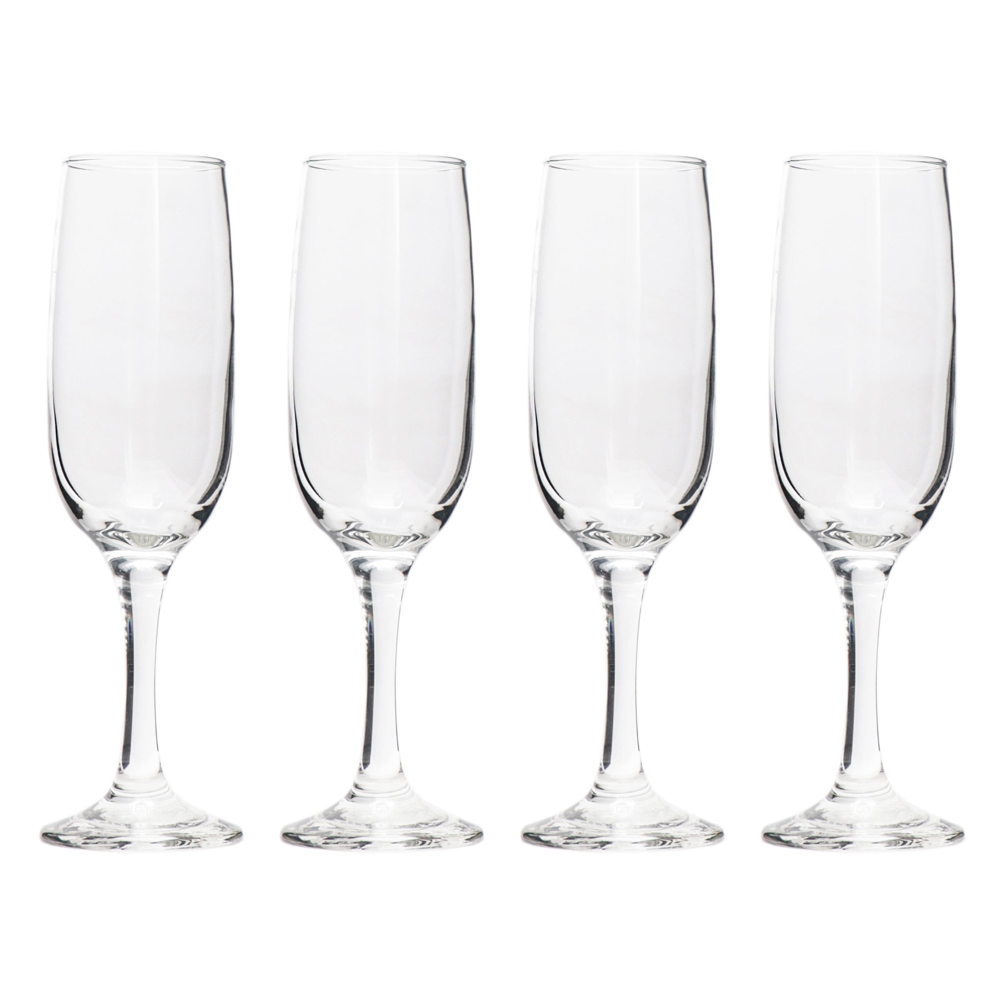 REGENT STEMMED CHAMPAGNE FLUTE GLASSES 4PK, 215ML