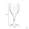 REGENT STEMMED RED WINE GLASSES 4PK, 300ML