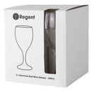 REGENT STEMMED RED WINE GLASS 4 PACK, (300ML)