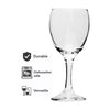REGENT STEMMED WHITE WINE GLASSES 4PK, 250ML