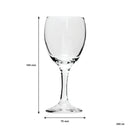 REGENT STEMMED WHITE WINE GLASS 4 PACK TRAY, (250ML)