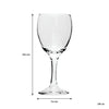 REGENT STEMMED WHITE WINE GLASSES 4PK, 250ML