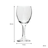 REGENT STEMMED WHITE WINE GLASS 4 PACK TRAY, (250ML)