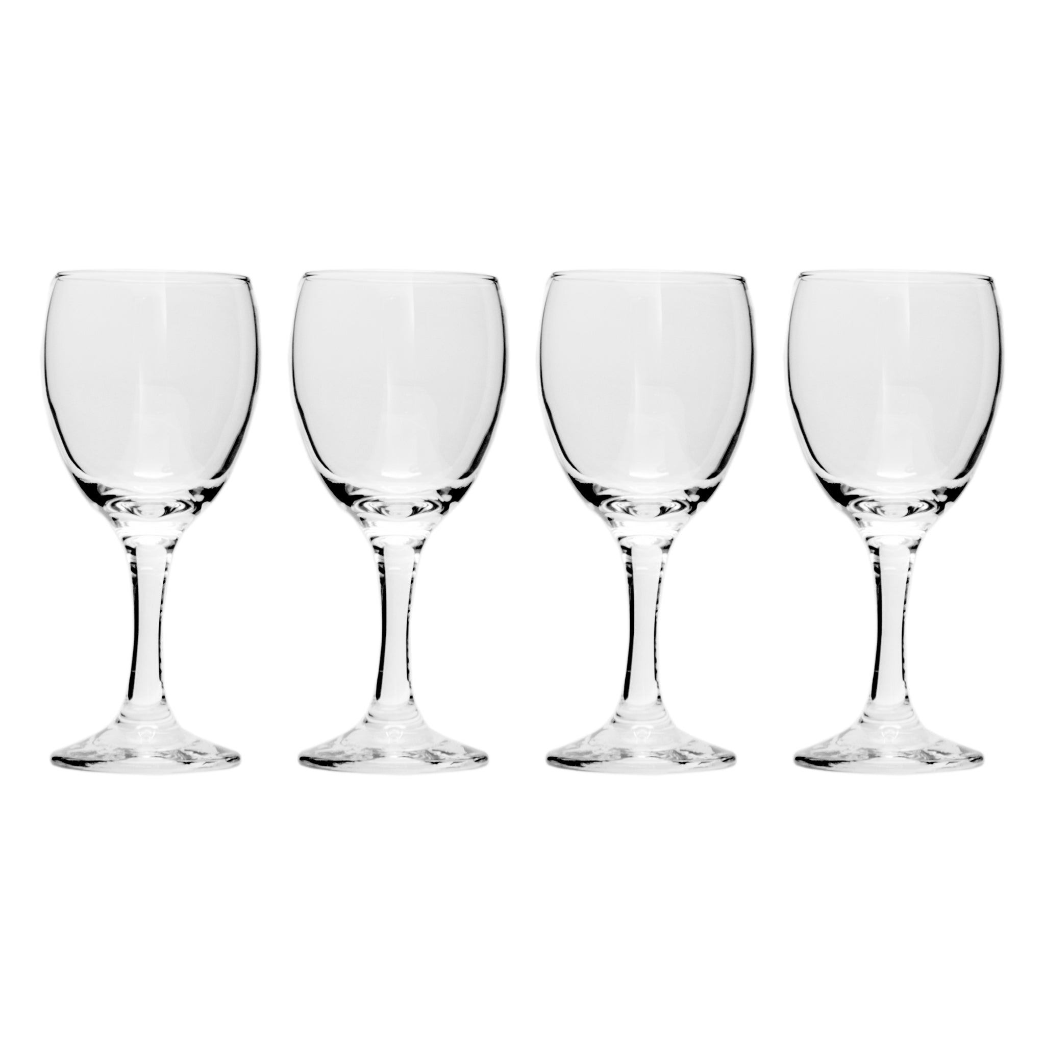 REGENT STEMMED WHITE WINE GLASSES 4PK, 250ML