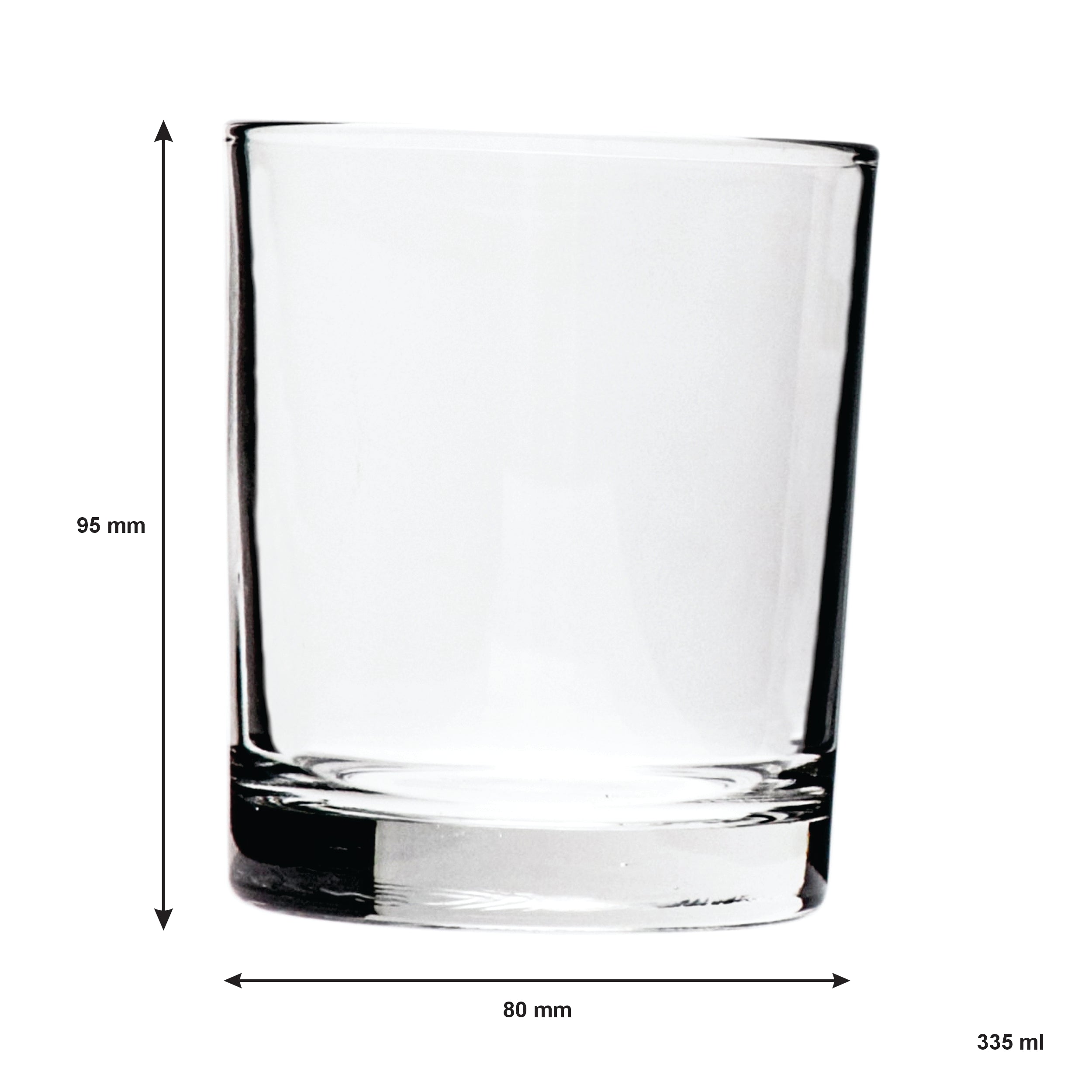 REGENT WHISKEY GLASSES 6PK, 335ML