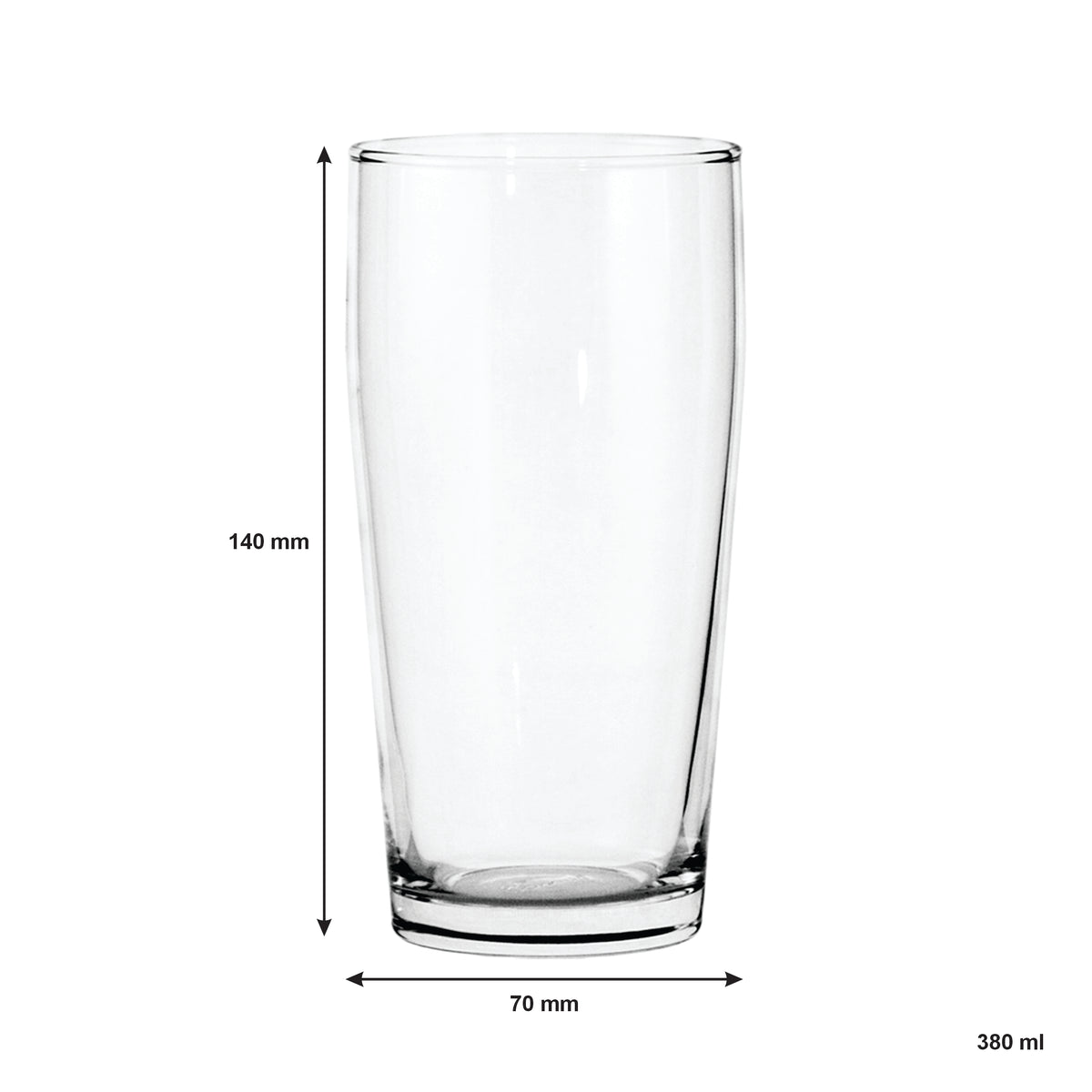 REGENT GLASS WATER JUG 1.6L + 4 WILLY TUMBLERS 380ML - 5PCS SET