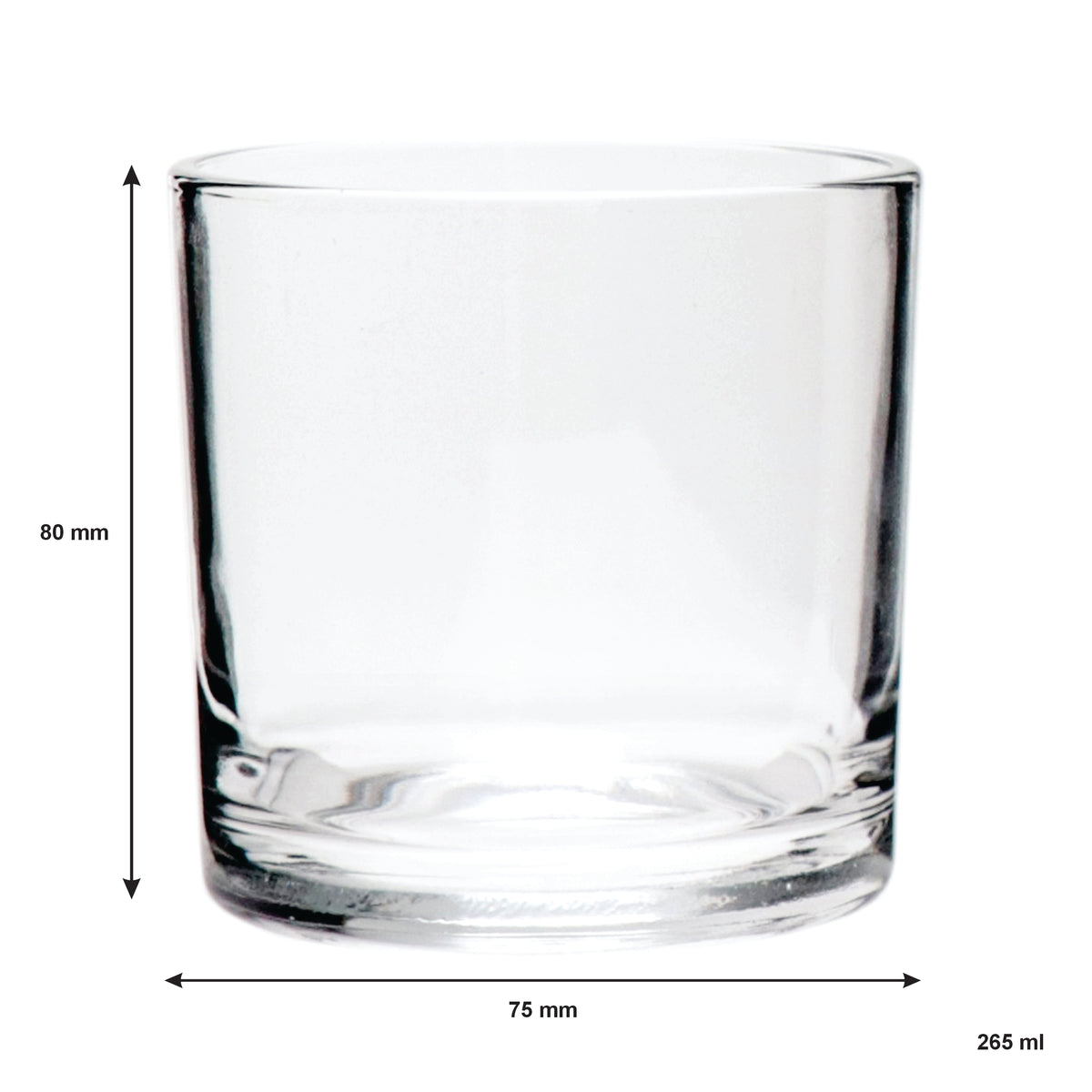 REGENT WHISKEY GLASS TUMBLERS 6PK, 265ML