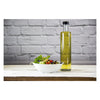 CONSOL ROUND OIL/VINEGAR BOTTLE WITH BLACK LID, 500ML