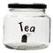 REGENT GLASS TEA, COFFEE, SUGAR PRINTED CANISTERS 3 PIECE SET, 500ML (95X100MM DIA)