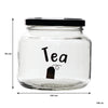 REGENT GLASS TEA, COFFEE, SUGAR PRINTED CANISTERS 3PK SET, 500ML