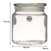 REGENT GLASS TEA, COFFEE AND SUGAR CANISTERS 3PK SET, 550ML