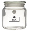 REGENT GLASS TEA, COFFEE AND SUGAR CANISTERS 3PK SET, 550ML