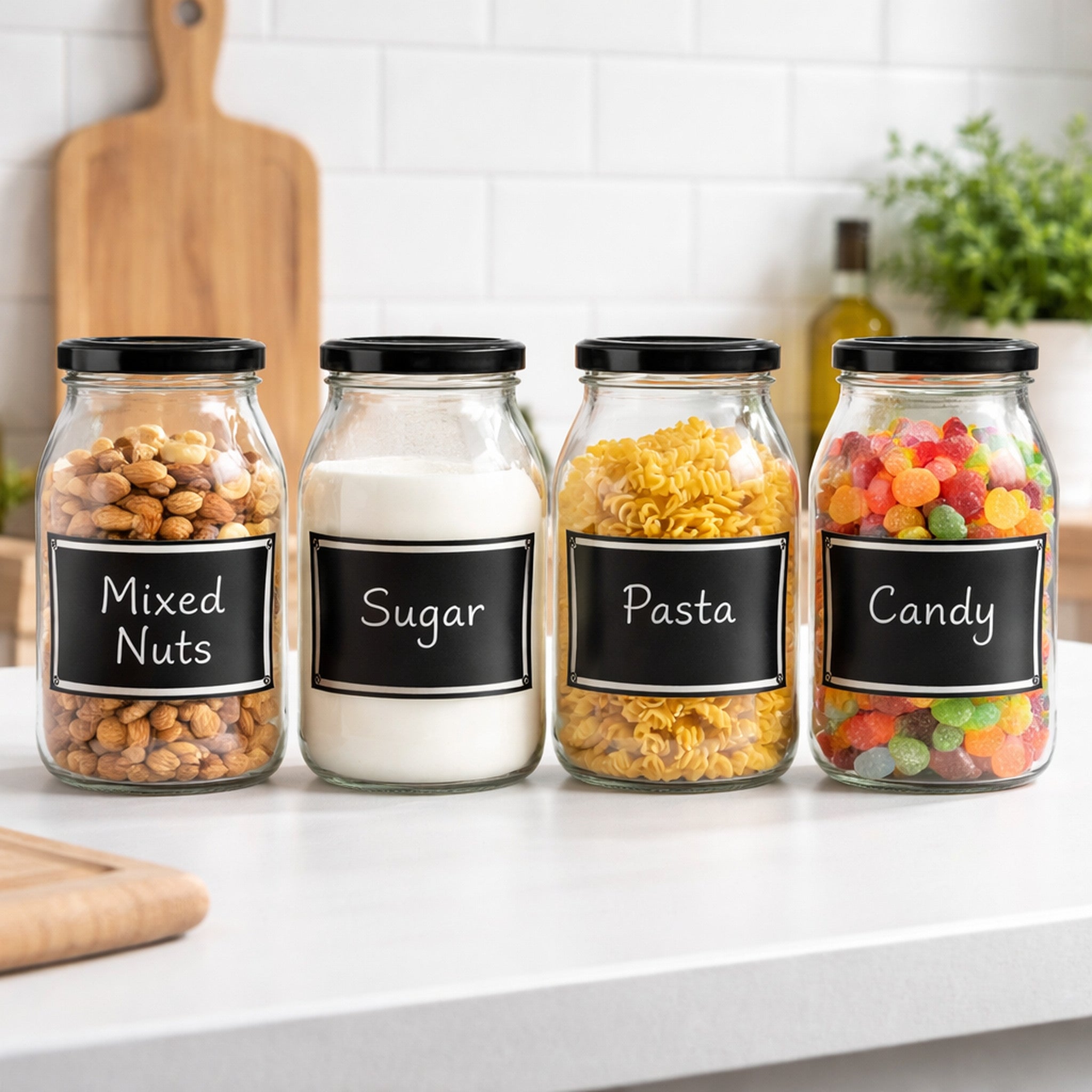 REGENT CHALKBOARD NOTES JARS 4PK, 750ML