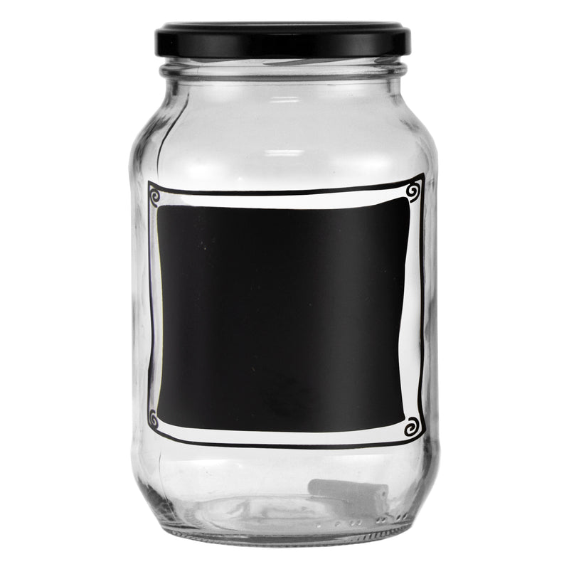 REGENT CHALKBOARD NOTES JARS 4 PACK, 1LT (170X100MM DIA)