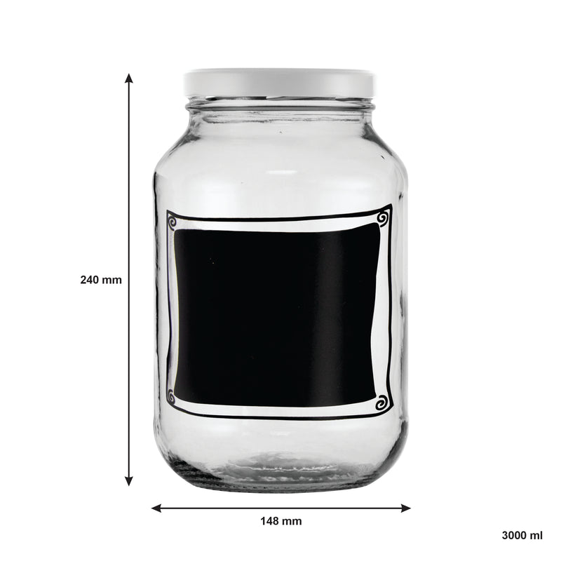 REGENT CHALKBOARD NOTES JAR, 3LT (240X148MM DIA)