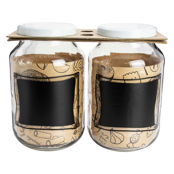 REGENT CHALKBOARD NOTES JARS 2 PACK, 3LT (240X148MM DIA)