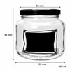 REGENT CHALKBOARD NOTES JARS, 500ML (95X100MM DIA)