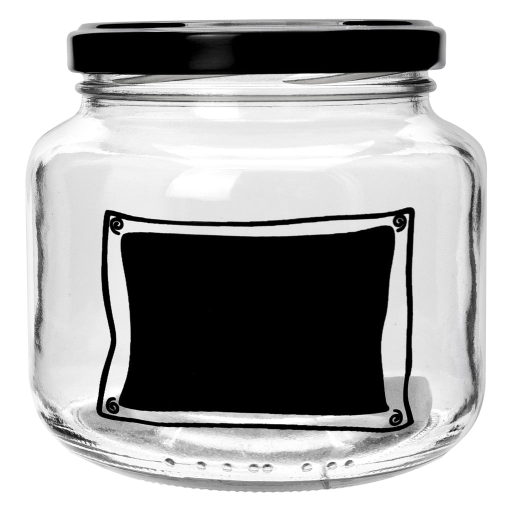 REGENT CHALKBOARD NOTES JARS, 500ML (95X100MM DIA)