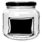 REGENT CHALKBOARD NOTES JARS, 500ML (95X100MM DIA)