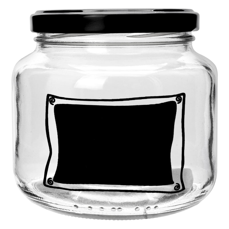REGENT CHALKBOARD NOTES JARS, 500ML (95X100MM DIA)