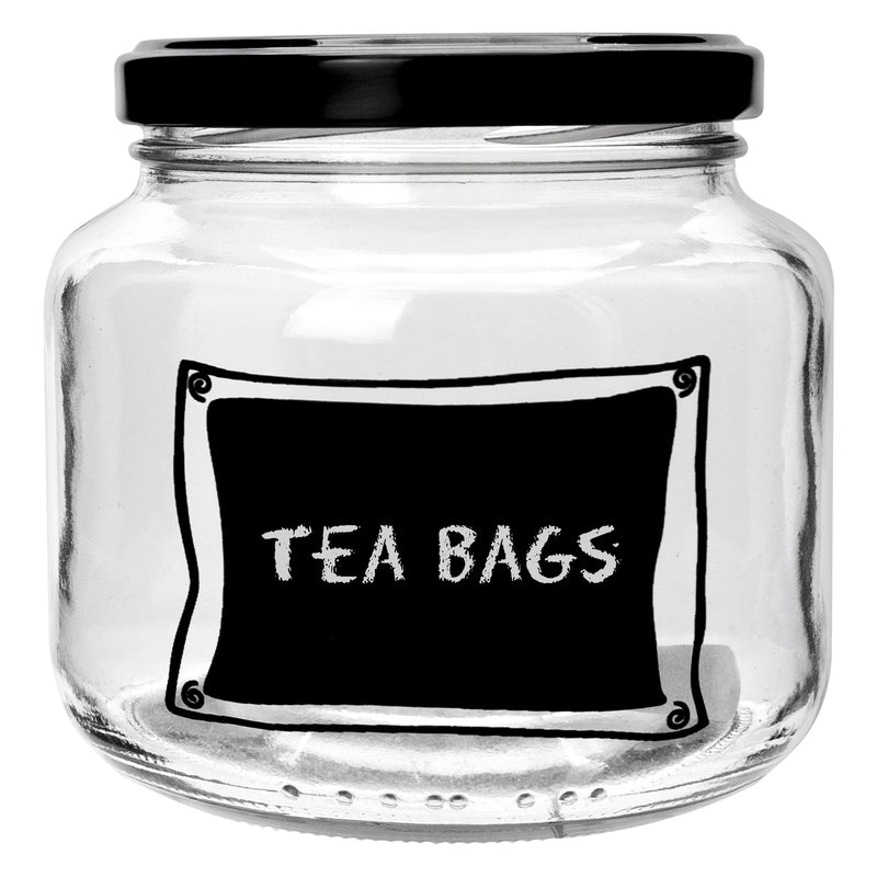 REGENT CHALKBOARD NOTES JARS, 500ML (95X100MM DIA)